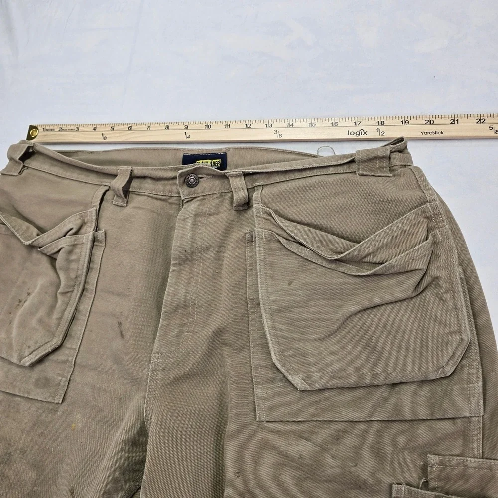 Blaklader Workwear Khaki Cargo Pants Men Sz 38/30 Carpenter Utility‎ Tool Pocket